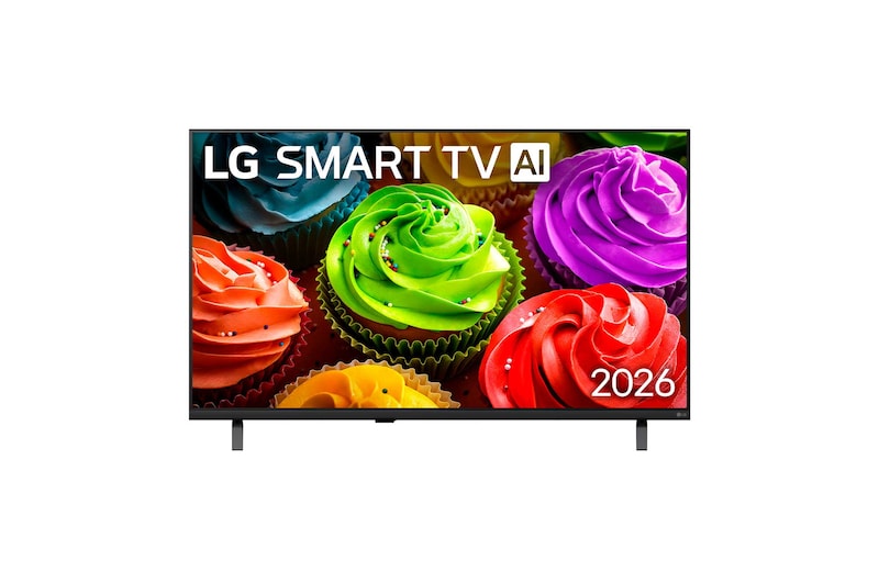 Vista frontal de Smart TV LG LB650 AI Full HD 43 polegadas 2026 43LB6500PSB