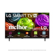Vista frontal de Smart TV LG LB650 AI HD 32 polegadas 2026 32LB650BPSA