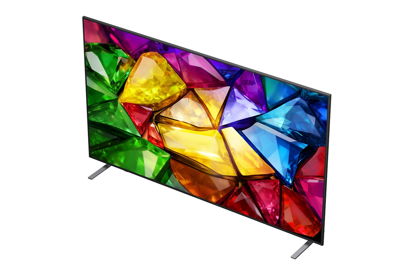 A LG Mini RGB evo AI MRGB85 destaca a qualidade visual sem perdas, exibindo uma paisagem vibrante com profundidade nítida contra uma área escura ao redor, refletindo o desempenho visual como uma conexão de TV com fio.