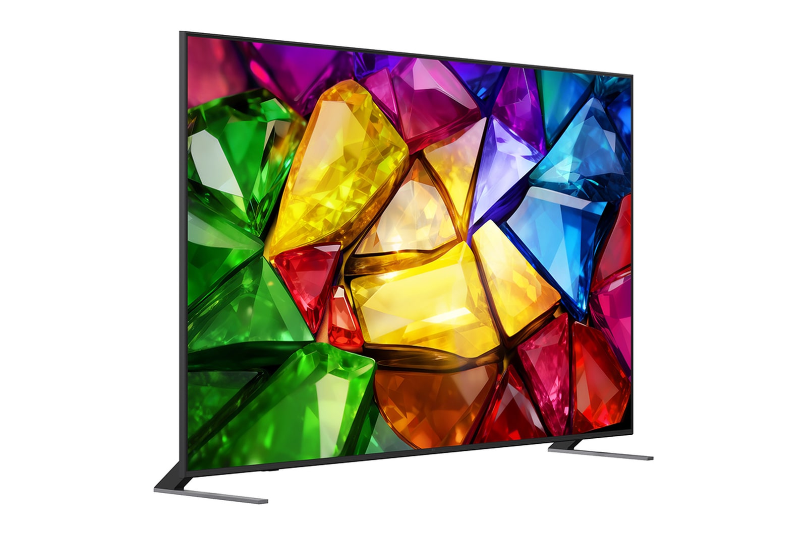 LG Mini RGB evo AI MRGB85’s alpha 8 AI Processor 4K Gen3 glows in blue light on a circuit board, highlighting AI processing performance with NPU up to x5.0 faster, GPU 10% faster processing, and 20% larger memory capacity.