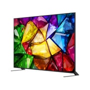A LG Mini RGB evo AI MRGB85 destaca o Precision Dimming por meio de uma imagem dividida que compara o LED convencional à esquerda com pretos mais profundos e definição de contraste aprimorada à direita, com tecnologia do Processador AI Aplha 8.
