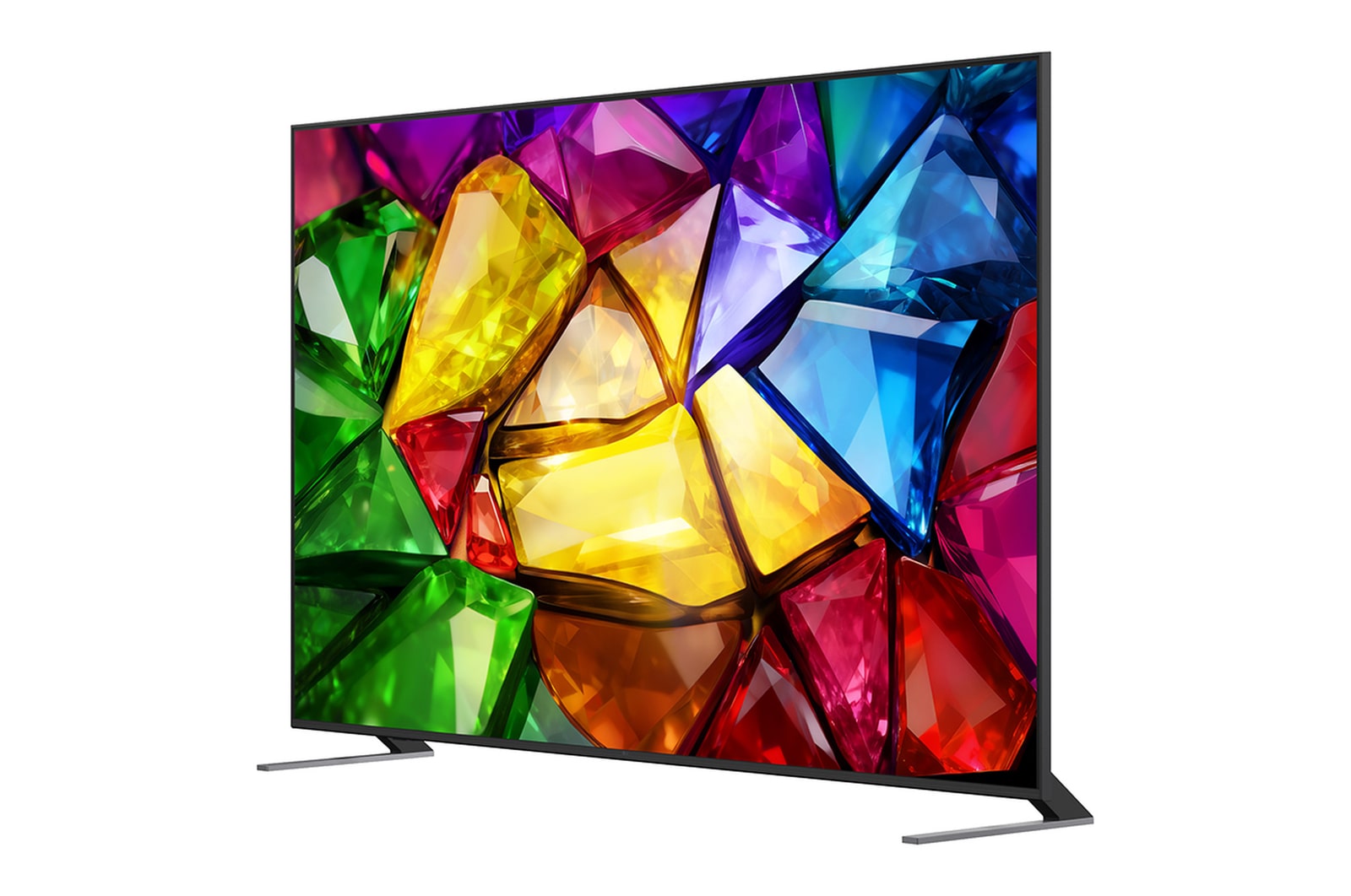 A LG Mini RGB evo AI MRGB85 destaca o Precision Dimming por meio de uma imagem dividida que compara o LED convencional à esquerda com pretos mais profundos e definição de contraste aprimorada à direita, com tecnologia do Processador AI Aplha 8.