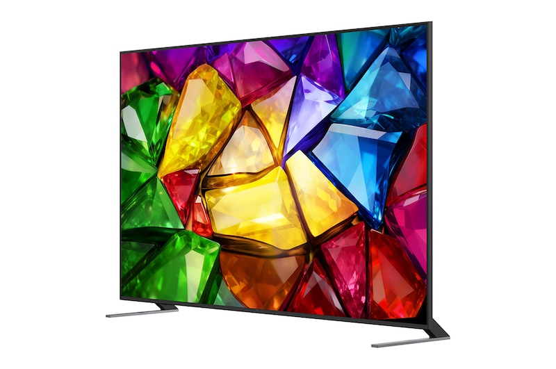 A LG Mini RGB evo AI MRGB85 destaca o Precision Dimming por meio de uma imagem dividida que compara o LED convencional à esquerda com pretos mais profundos e definição de contraste aprimorada à direita, com tecnologia do Processador AI Aplha 8.