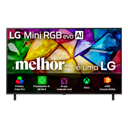 Smart TV LG Mini RGB evo AI 4K MRGB85 75 polegadas 2026 - 75MRGB85BSC