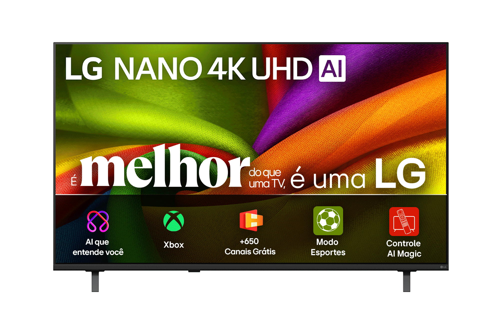 Smart TV LG NANO UHD AI 4K NU850 85 polegadas 2026 - 85NU855BPSA