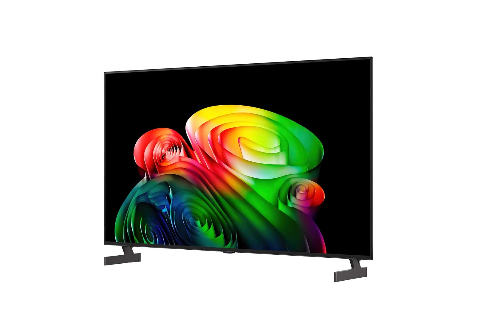 LG OLED evo C6 AI TV’s alpha 11 AI Processor 4K Gen3 glows in purple and blue light on a dark circuit board, highlighting the Dual AI Engine and delivering NPU up to x5.6 faster, CPU 50% faster, and GPU 70% stronger performance.