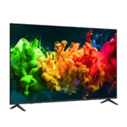 A LG QNED evo AI QNED80 Mini LED com Cores Dinâmicas QNED Pro preenche a tela com explosões vívidas e fluidas de cores multicoloridas, com movimentos semelhantes a pinturas, exibindo cores vibrantes, certificadas para 100% de Volume de Cor.