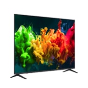 A LG QNED evo AI QNED80 Mini LED destaca a tecnologia Mini LED e revela texturas de rocha mais nítidas e detalhes oceânicos mais claros do que o LED convencional em uma cena de penhasco costeiro dividido, oferecendo pretos mais profundos e contraste mais refinado para maior clareza e profundidade.