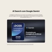O Processador AI Alpha 7 Ger9 da LG QNED evo AI QNED80 Mini LED brilha no centro de uma placa de circuito amarela, destacando o processamento de IA mais inteligente e poderoso que aprimora a nitidez da imagem 4K com contraste e profundidade aprimorados.