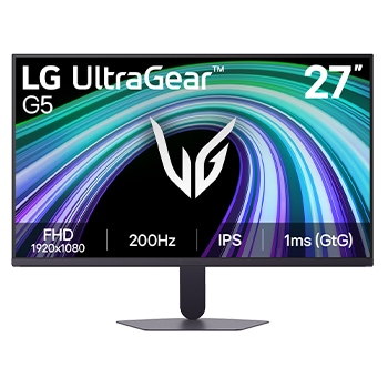 Front view of 27-inch UltraGear™ G5, 200Hz FHD Gaming Monitor 27G521B-B