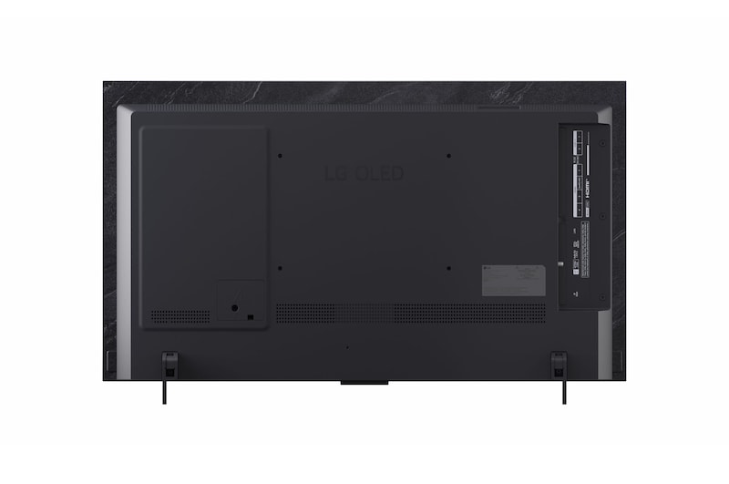 LG OLED evo AI C6 with Brightness Booster Pro shows a dark scene where glowing particles surrounding a deer silhouette, delivering up to 3.2x brighter peak brightness with higher luminance and clearer detail.