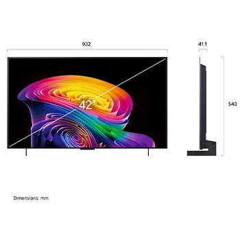 LG 42 Inch LG OLED evo AI C6 4K Smart TV 2026, OLED42C6PUA