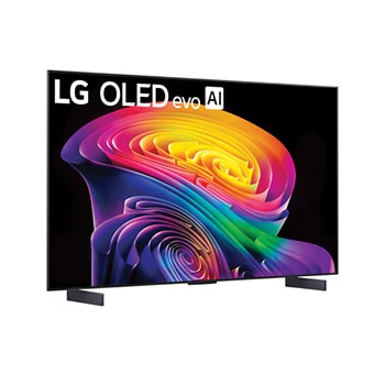 LG OLED evo AI C6 featuring Hyper Radiant Color Tech, delivering Perfect Black, Perfect Color, X3.2 brighter display, and alpha 11 AI Processor 4K Gen3 with Dual AI Engine.