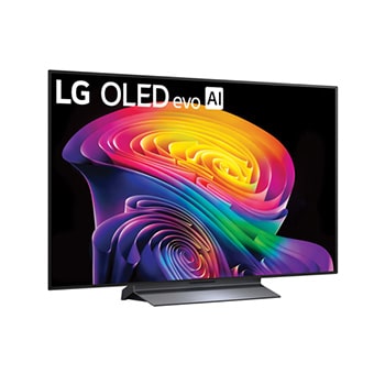 LG OLED evo AI C6 featuring Hyper Radiant Color Tech, delivering Perfect Black, Perfect Color, X3.2 brighter display, and alpha 11 AI Processor 4K Gen3 with Dual AI Engine.
