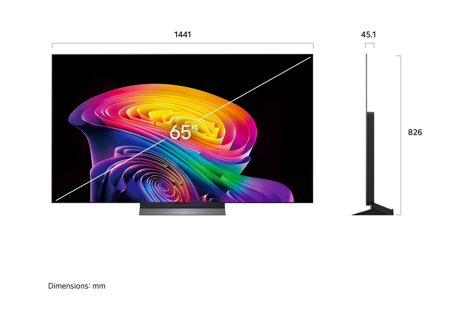 LG 65 Inch LG OLED evo AI C6 4K Smart TV 2026, OLED65C6PUA