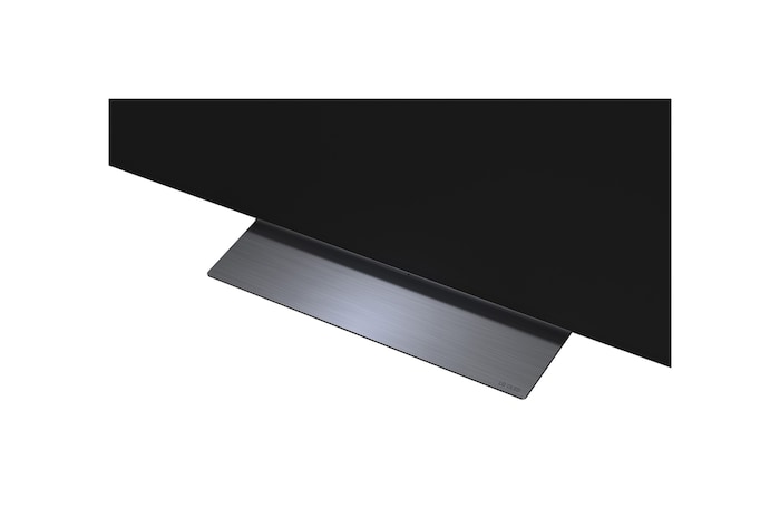 LG OLED evo AI C6 with Brightness Booster Pro shows a dark scene where glowing particles surrounding a deer silhouette, delivering up to 3.2x brighter peak brightness with higher luminance and clearer detail.