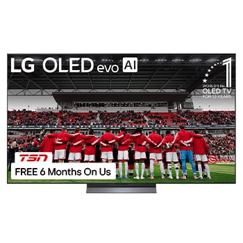 Front view of 77 Inch LG OLED evo AI C6 4K Smart TV 2026 OLED77C6HUP