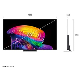 LG 83 Inch LG OLED evo AI C6 4K Smart TV 2026, OLED83C6HUP