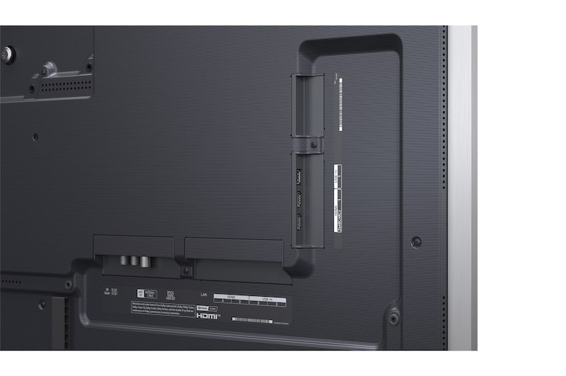 Rear view of LG OLED evo AI C5 4K Smart TV.