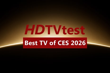 LG OLED evo AI W6 Wallpaper TV is recognized as the HDTVTest Best TV of CES 2026, based on overall picture quality, design, and innovation.