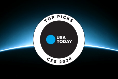 LG OLED evo AI W6 Wallpaper TV is recognized as a USA Today Top Picks of CES 2026.