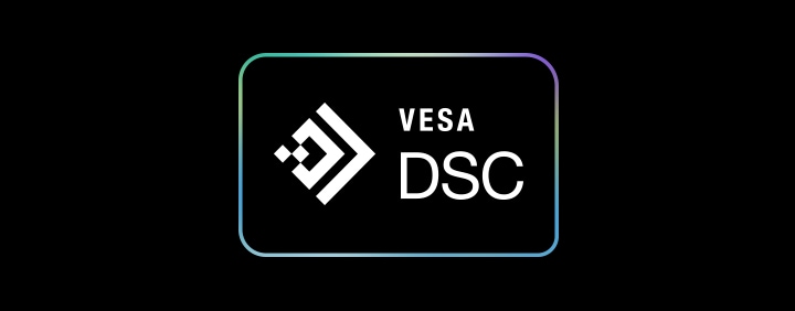 LG OLED evo AI W6 Wallpaper TV with VESA Display Stream Compression highlights VESA-certified DSC support for visually lossless gaming over HDMI 2.1.