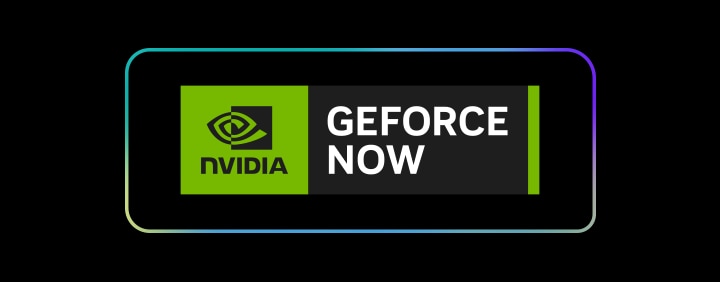 LG OLED evo AI W6 Wallpaper TV with NVIDIA GeForce NOW showcases 4K 120Hz HDR cloud gaming capability.