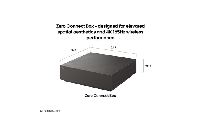 LG OLED evo AI W6 Wallpaper TV features a 9.9mm profile Wallpaper design positioned seamlessly before a panoramic window, displaying a vivid sunset cityscape whose vibrant colors and crisp detail elevate the modern living room.