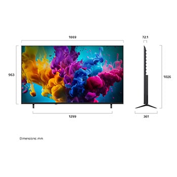 75 inch LG QNED evo Al Mini LED QNED8M 4K Smart TV 2026
