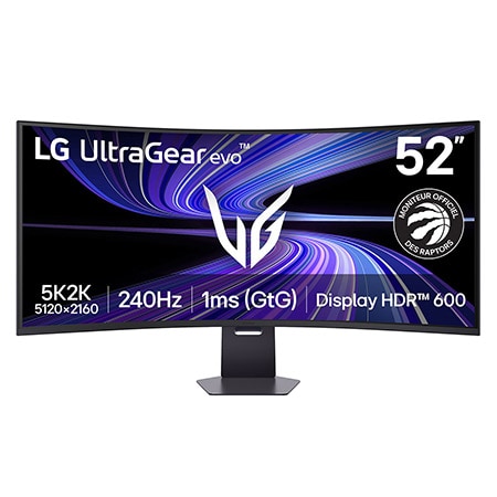 UltraGear evo G9 de 52 po, le plus grand moniteur de jeu 5K2K 240 Hz au monde