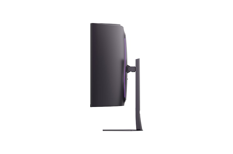 -15-degree angled side view of a 52-inch UltraGear evo G9, 5K2K 240Hz Gaming Monitor (52G930B)