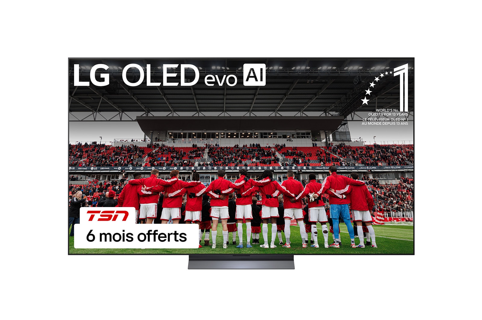 Vue avant de 77 Inch LG OLED evo AI C6 4K Smart TV 2026 OLED77C6HUP