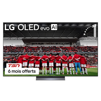 Vue avant de 77 Inch LG OLED evo AI C6 4K Smart TV 2026 OLED77C6HUP