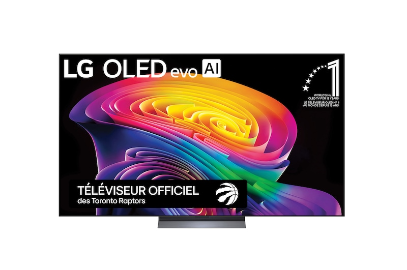 Vue avant de 77 Inch LG OLED evo AI C6 4K Smart TV 2026 OLED77C6HUP