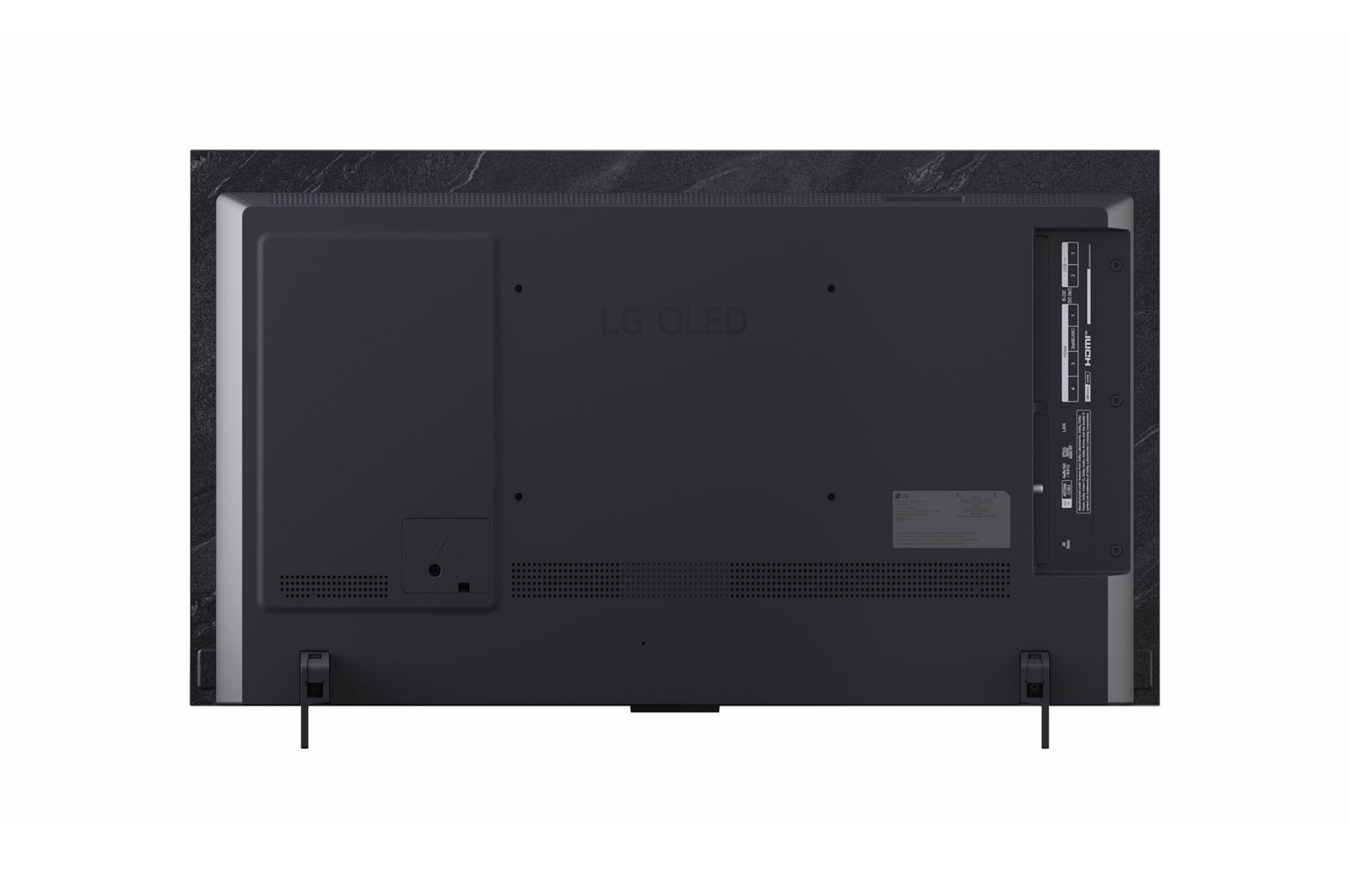 LG OLED evo AI C6 with Brightness Booster Pro shows a dark scene where glowing particles surrounding a deer silhouette, delivering up to 3.2x brighter peak brightness with higher luminance and clearer detail.