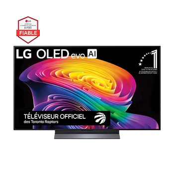 Vue avant de 48 Inch LG OLED evo AI C6 4K Smart TV 2026 OLED48C6PUA