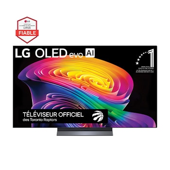 Vue avant de 55 Inch LG OLED evo AI C6 4K Smart TV 2026 OLED55C6PUA