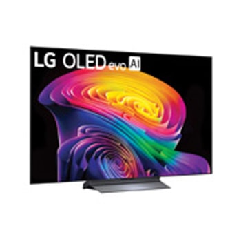 LG OLED evo AI C6 featuring Hyper Radiant Color Tech, delivering Perfect Black, Perfect Color, X3.2 brighter display, and alpha 11 AI Processor 4K Gen3 with Dual AI Engine.