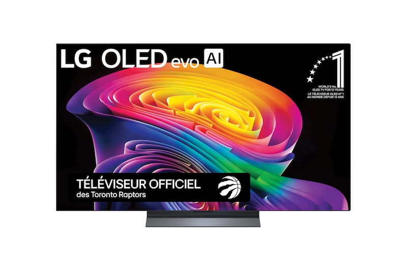 Vue avant de 55 Inch LG OLED evo AI C6 4K Smart TV 2026 OLED55C6PUA
