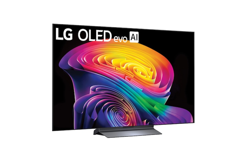 LG OLED evo AI C6 featuring Hyper Radiant Color Tech, delivering Perfect Black, Perfect Color, X3.2 brighter display, and alpha 11 AI Processor 4K Gen3 with Dual AI Engine.