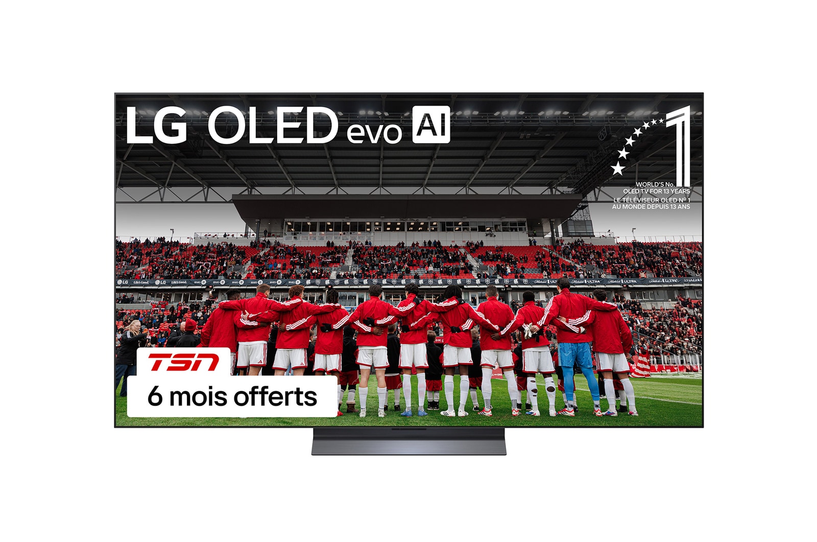 Vue avant de 65 Inch LG OLED evo AI C6 4K Smart TV 2026 OLED65C6PUA