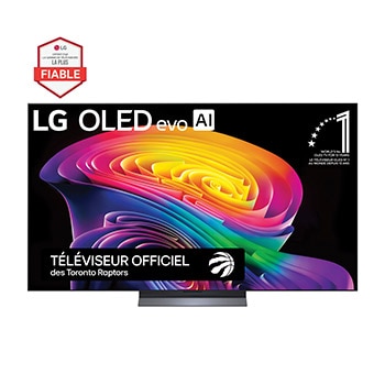 Vue avant de 65 Inch LG OLED evo AI C6 4K Smart TV 2026 OLED65C6PUA