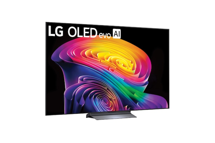 LG OLED evo AI C6 featuring Hyper Radiant Color Tech, delivering Perfect Black, Perfect Color, X3.2 brighter display, and alpha 11 AI Processor 4K Gen3 with Dual AI Engine.