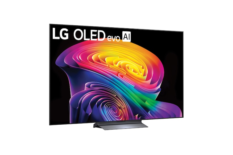 LG OLED evo AI C6 featuring Hyper Radiant Color Tech, delivering Perfect Black, Perfect Color, X3.2 brighter display, and alpha 11 AI Processor 4K Gen3 with Dual AI Engine.