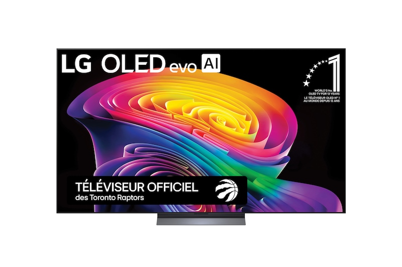 Vue avant de 77 Inch LG OLED evo AI C6 4K Smart TV 2026 OLED77C6HUP