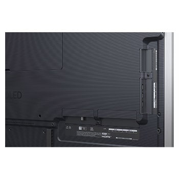 Vue arrière du téléviseur Smart TV LG OLED evo AI C5 4K.