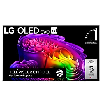 Vue avant de Téléviseur intelligent OLED evo G6 IA 4K de 65 po de LG 2026 OLED65G6WUA