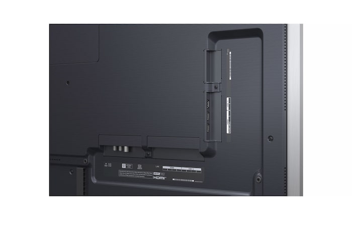 Vue arrière du téléviseur Smart TV LG OLED evo AI C5 4K.