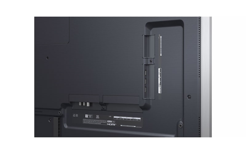 Vue arrière du téléviseur Smart TV LG OLED evo AI C5 4K.