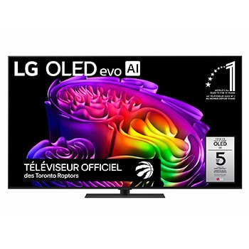 Vue avant de Téléviseur intelligent OLED evo G6 IA 4K de 65 po de LG 2026 OLED65G6SUB